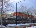 BNSF heading west to NP depot downtown